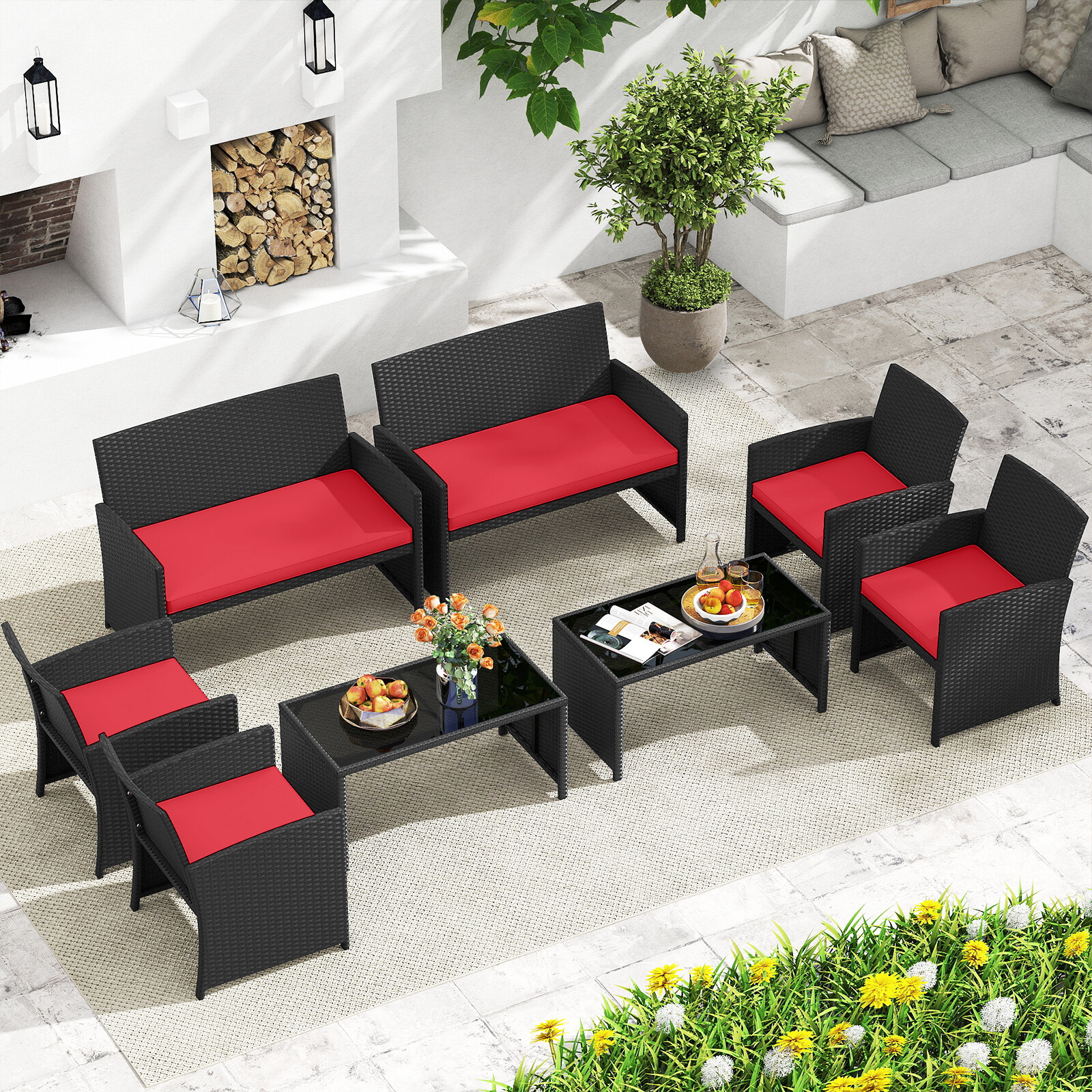 Immagine prodotto - Dettaglio mobili da giardino in rattan