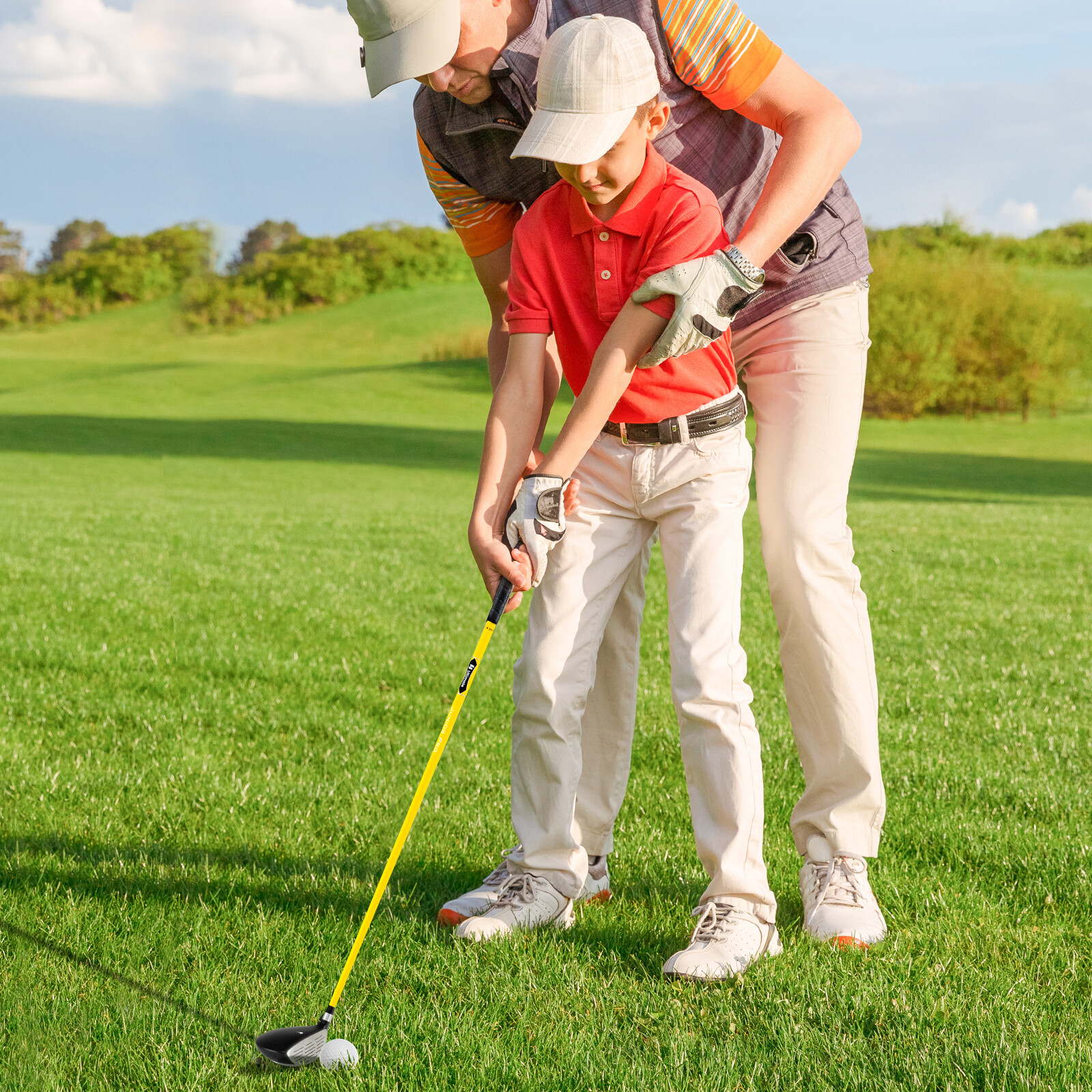 86 cm 165 CC Junior #3 Fairway puidust golfikepp klaaskiust varrega lastele vanuses 8-10 - kollane
