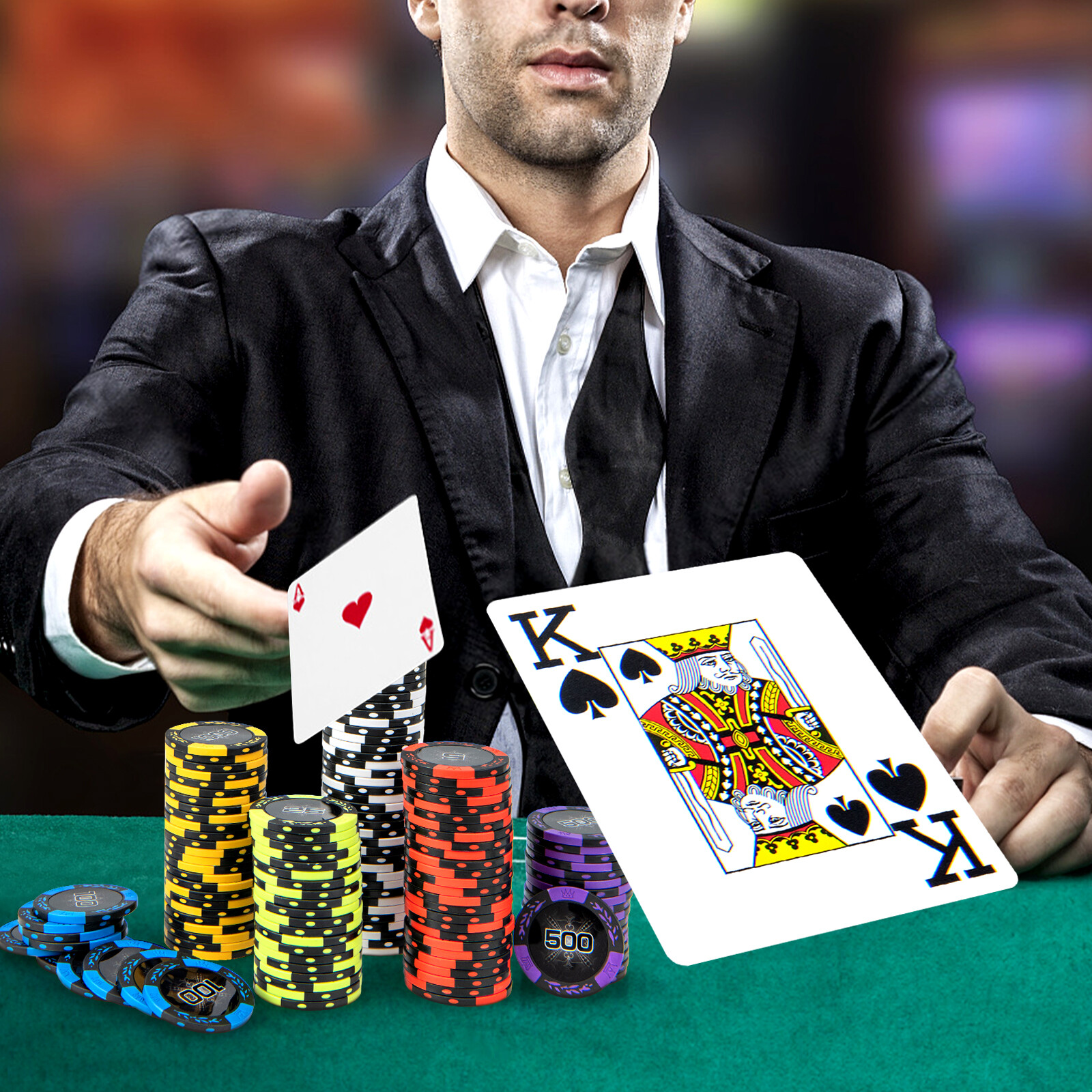 14-grammine Texas Holdem pokkeri žetoonide komplekt