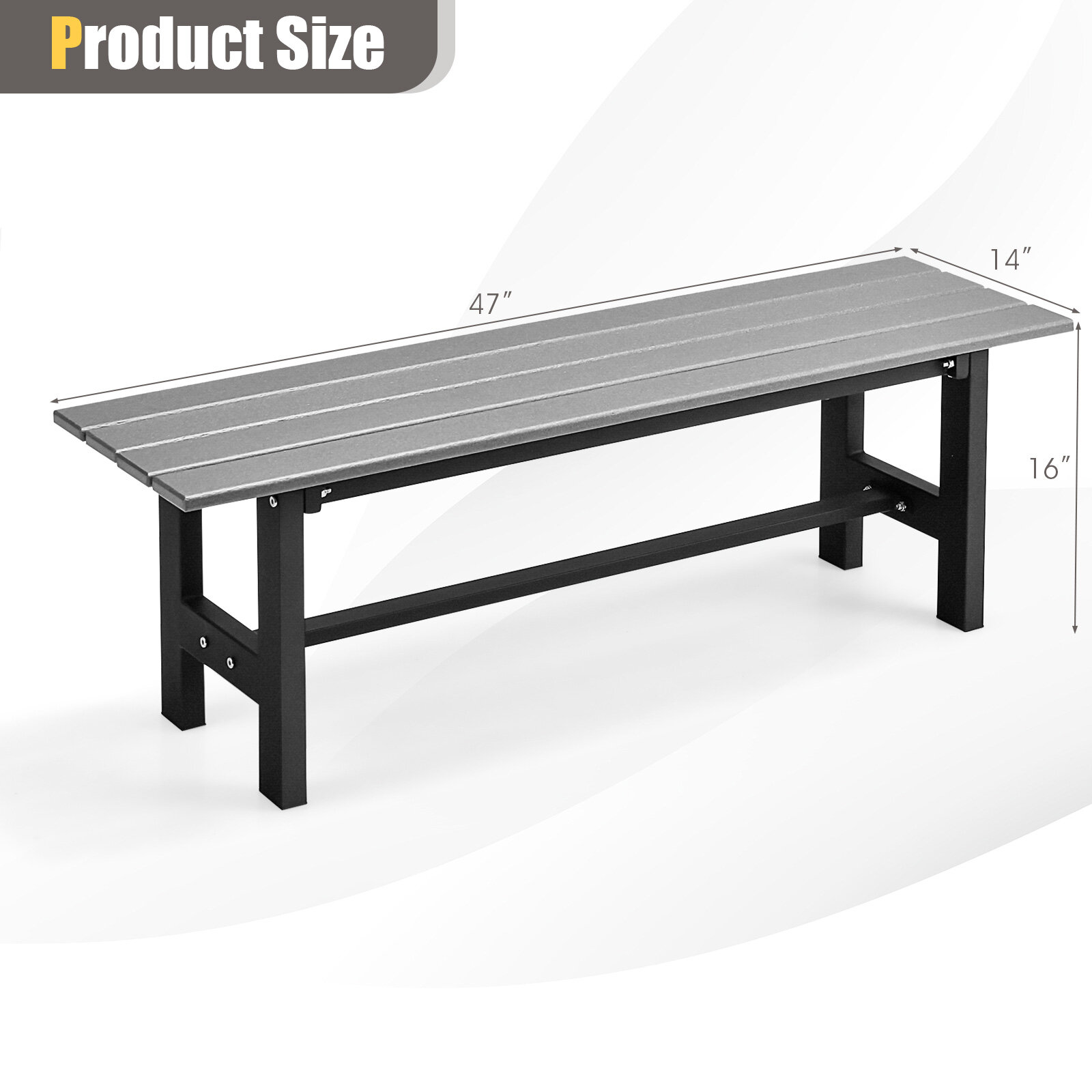 119 cm aiatool liistudega istmega, plastkattega raudraam - hall
