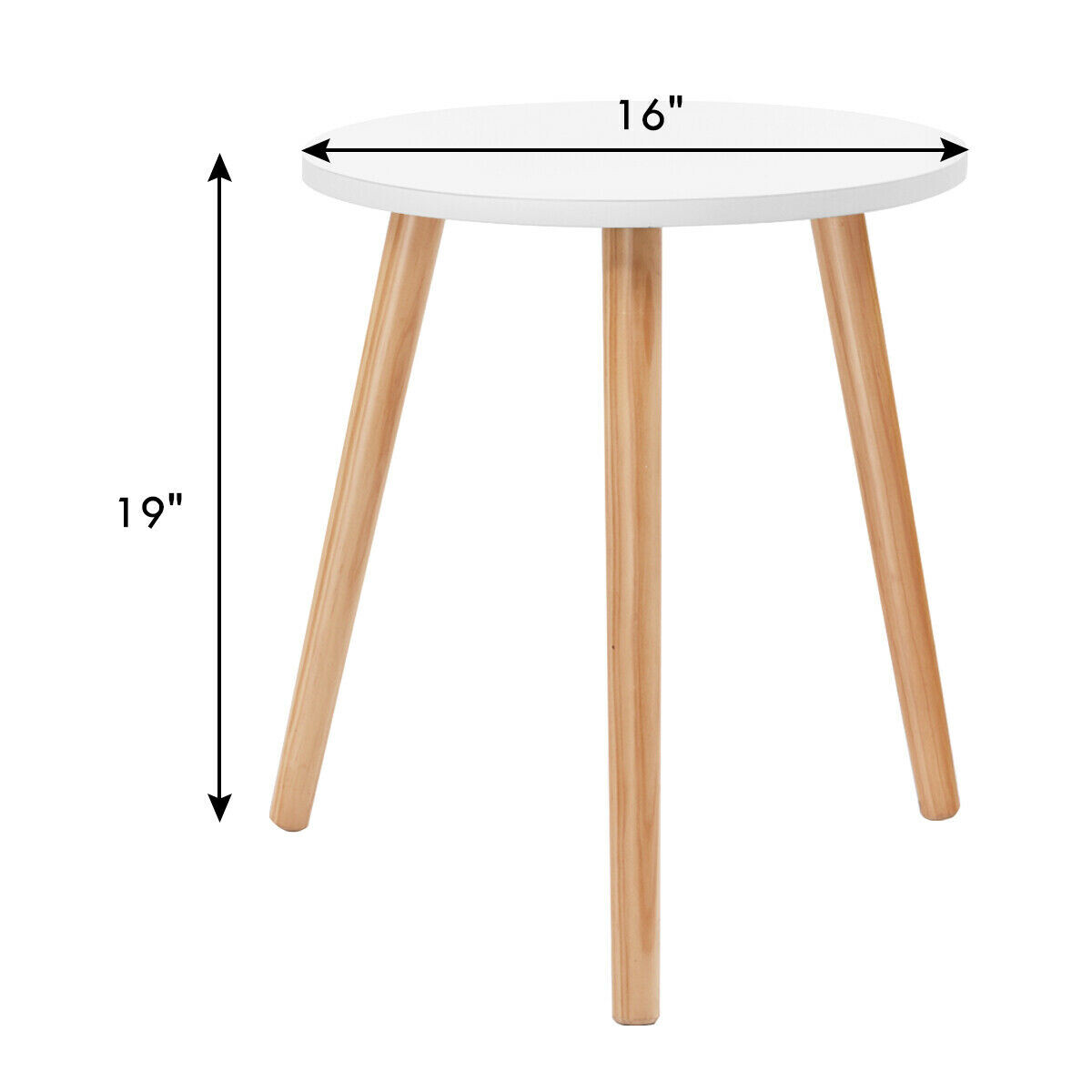 41 cm moodne ümmargune kohvilaud