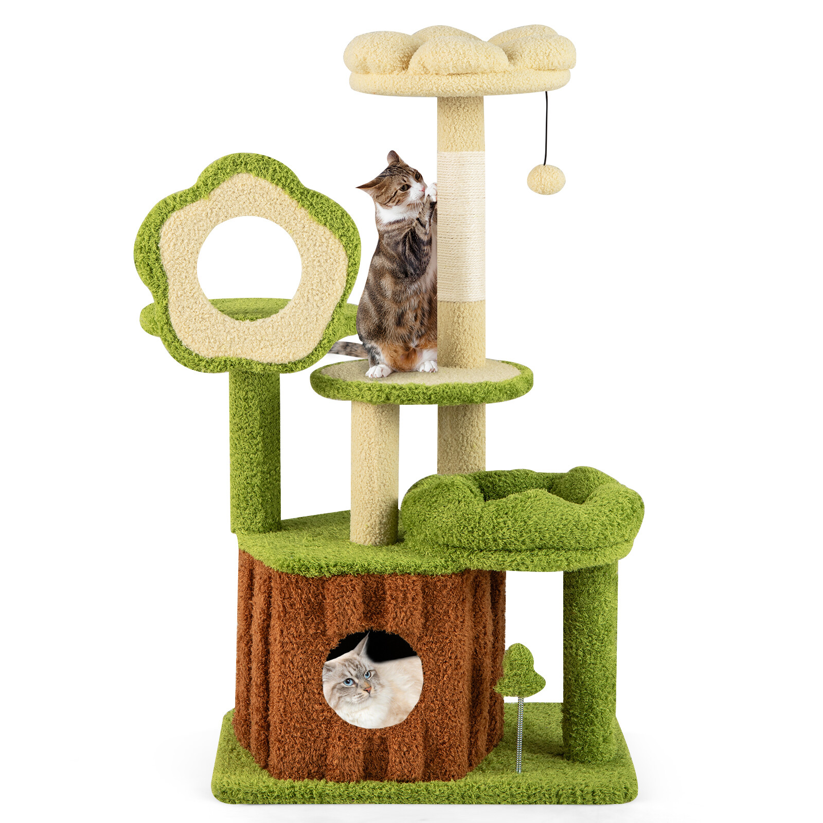 Immagine prodotto - Albero tiragraffi per gatti verde