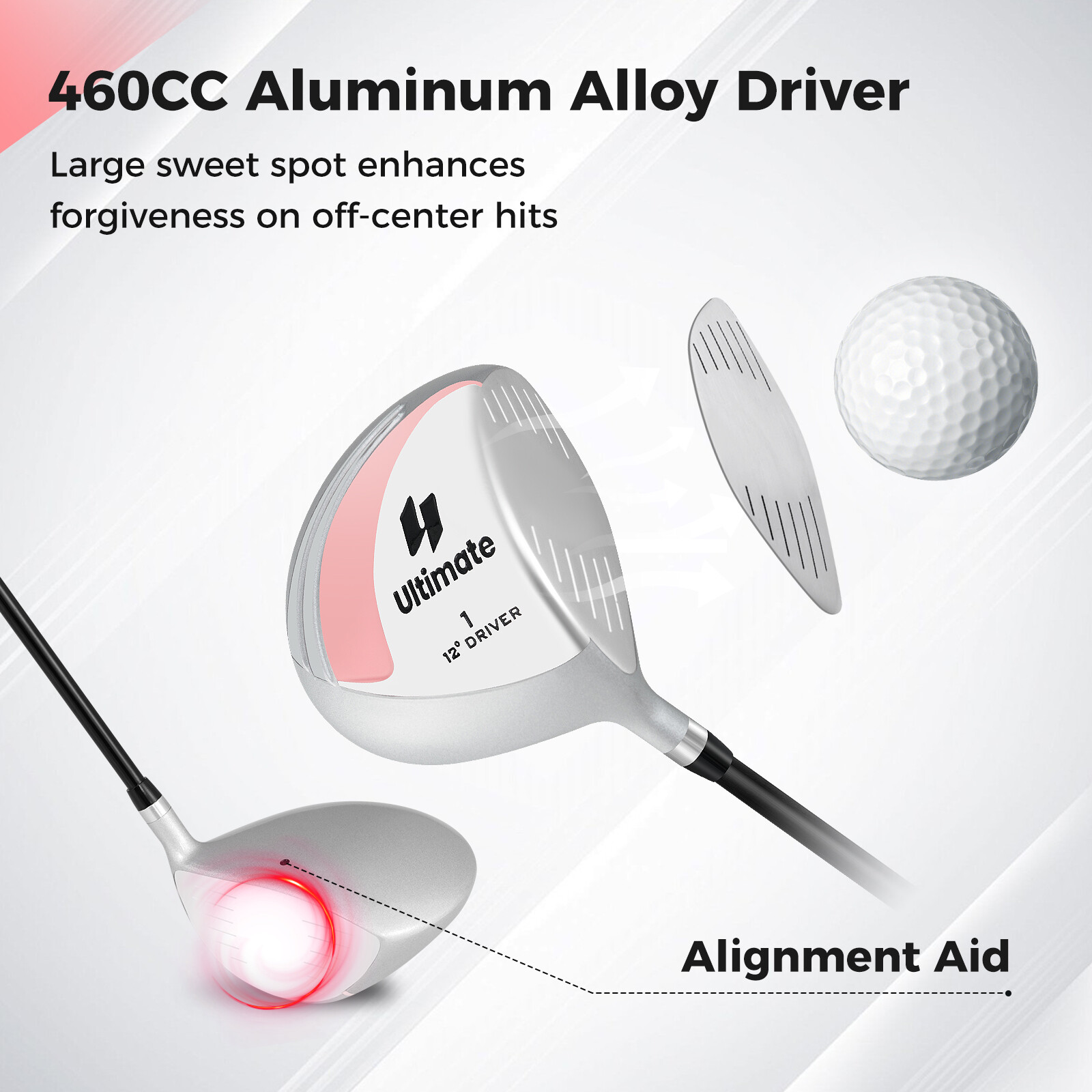 12° individuaalne naiste golfiklubi 460 CC