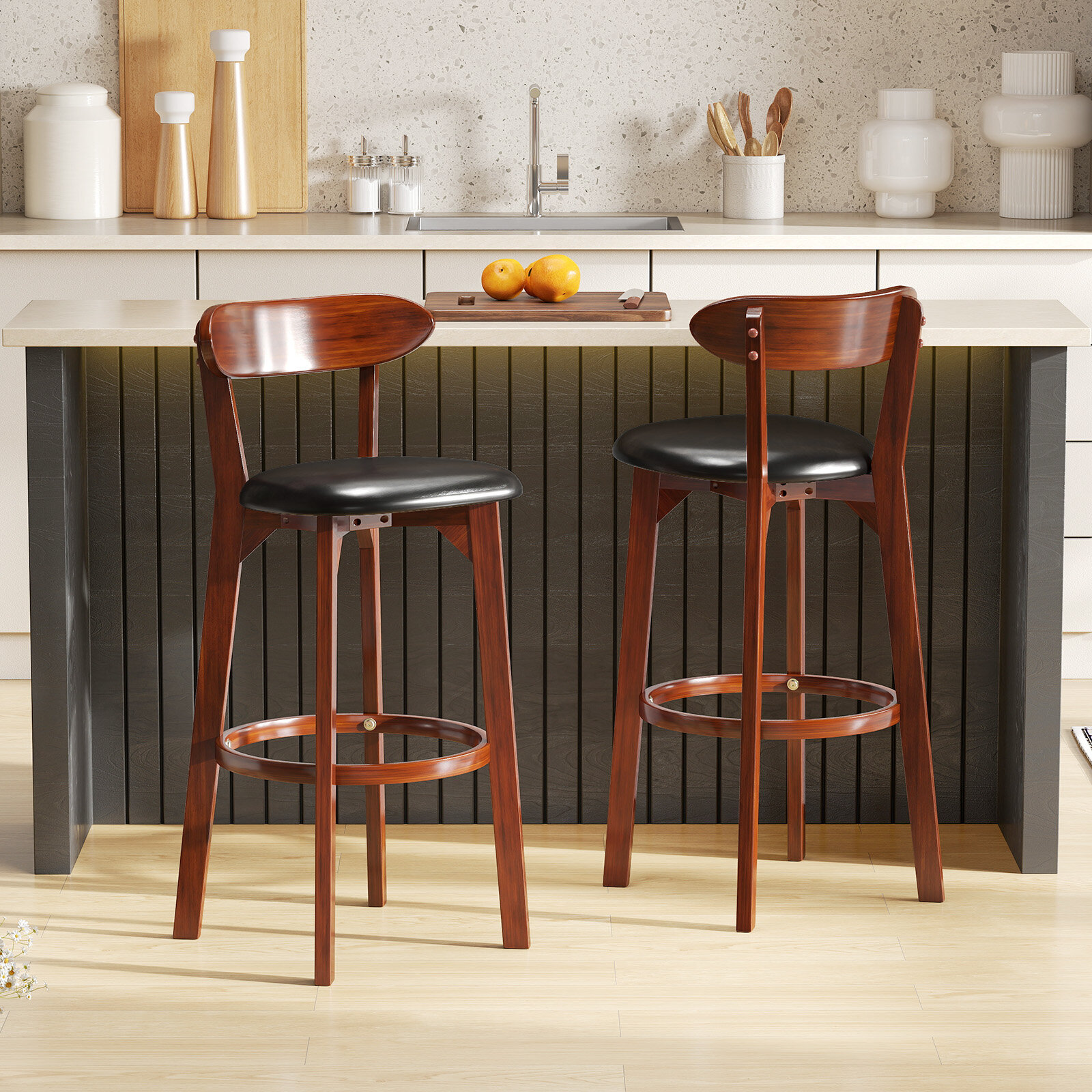 Set of 2 29 Inch Modern Armless Upholstered Cushioned Seat Island Dining Chairs for Kitchen Set of 2 29 Inch Modern Armless Upholstered Cushioned Seat Island Dining Chairs for Kitchen