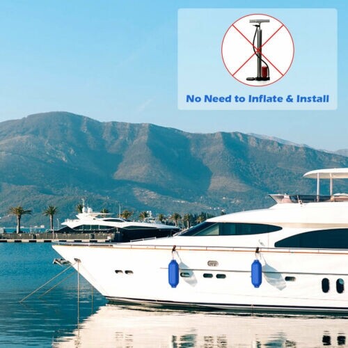 4 soonikkoes Marine 22 cm x 69 cm paadi poritiib vinüülist kaitseraud – sinine