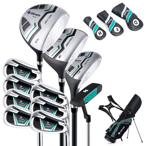 11-osaline golfikeppide komplekt - roheline