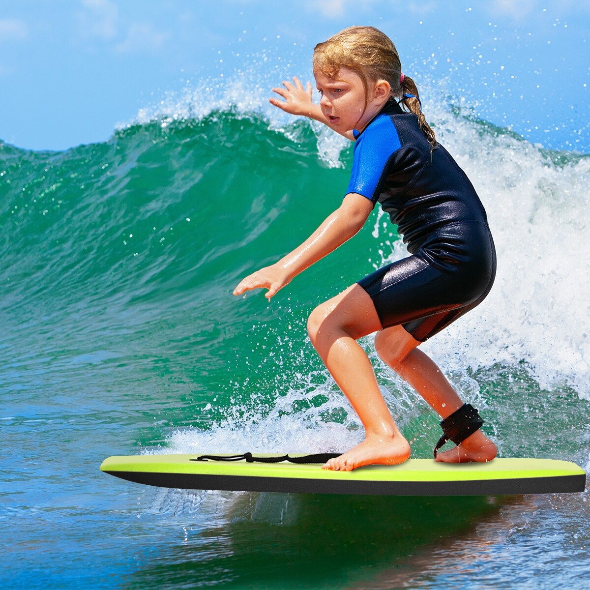 Super Surfing kerge kerelaud koos Leash-L rihmaga