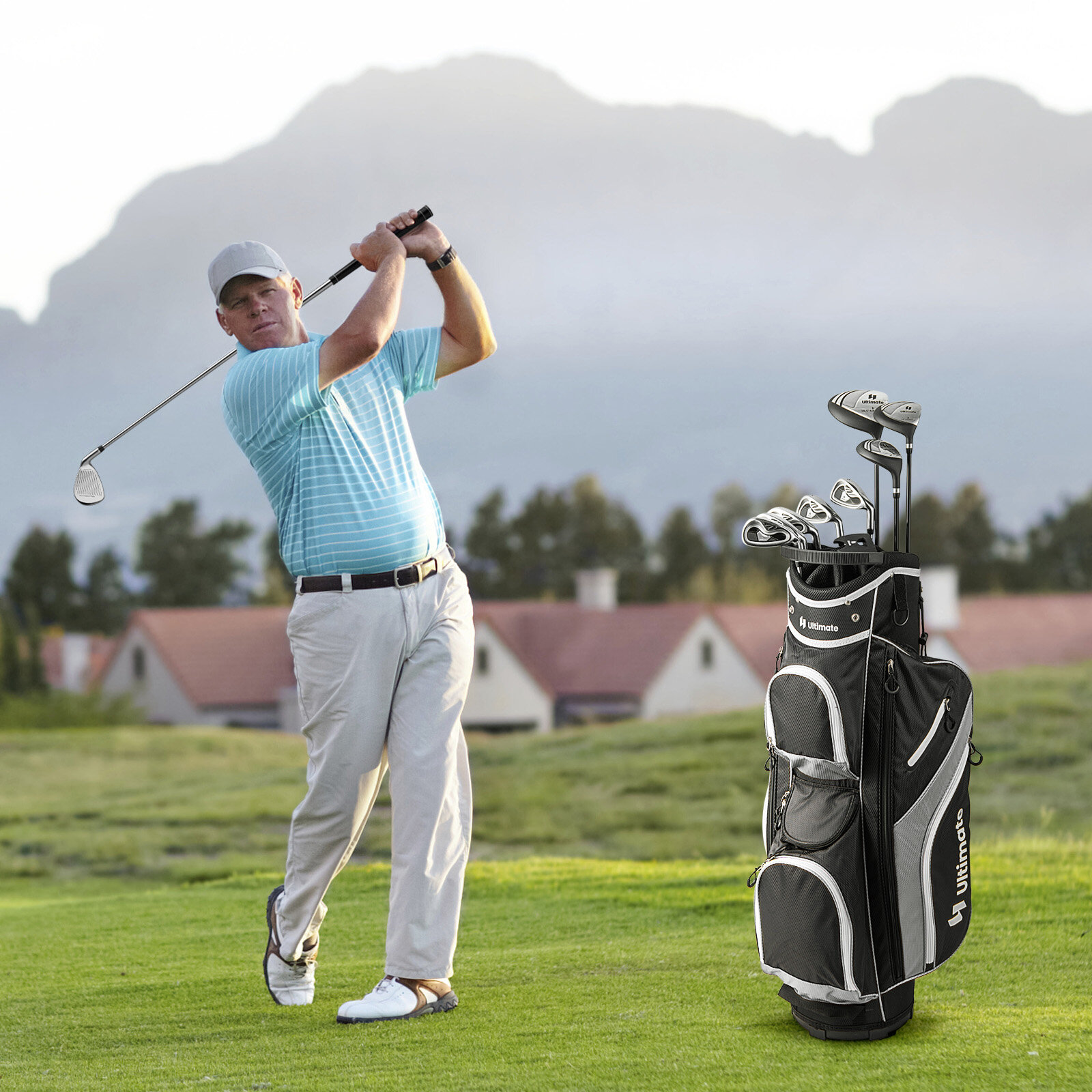 Meeste 9-osaline golfikeppide komplekt – hall