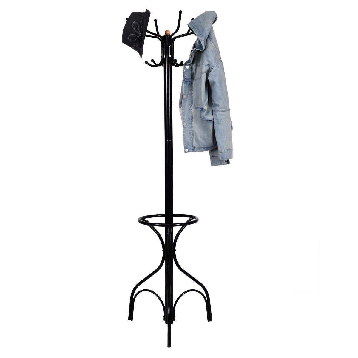 Vintage Metal Coat Hat Tree Stand Clothes Hanger Vintage Metal Coat Hat Tree Stand Clothes Hanger