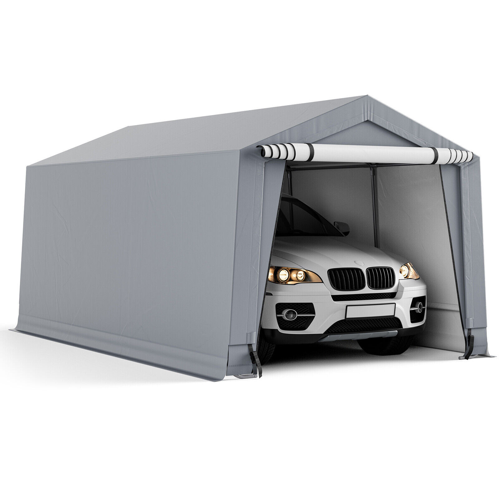 10 x 16/10 x 20 jalga (3 x 4,7 m) vastupidav autovarjualune kahe uksega – 10 x 16 jalga (3 x 4,7 m)