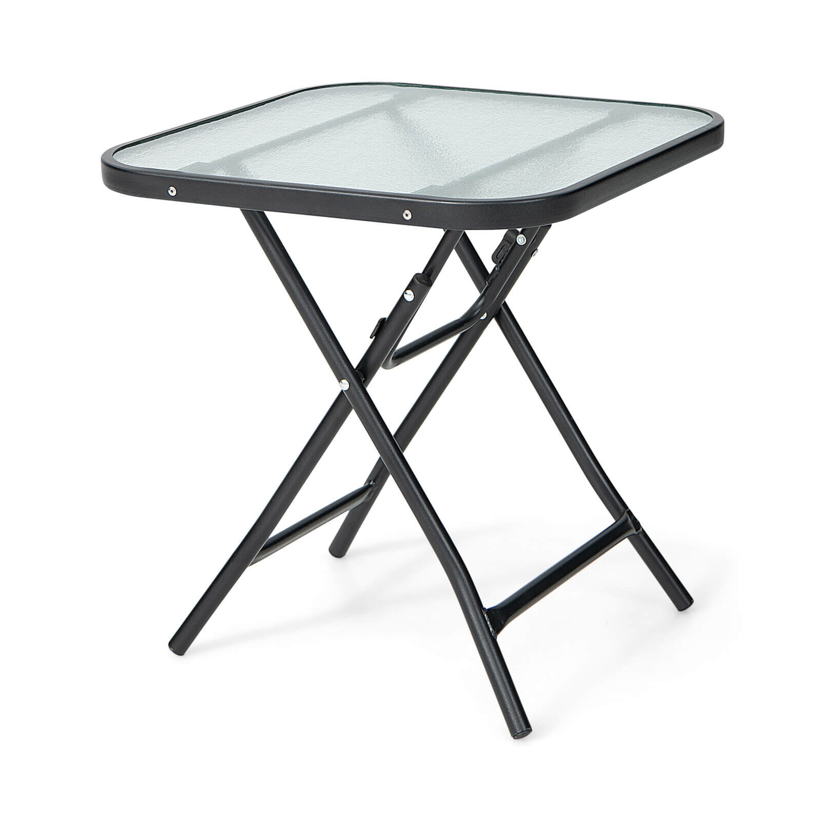 18 Inch Square Patio Bistro Table with Rustproof Frame 18 Inch Square Patio Bistro Table with Rustproof Frame