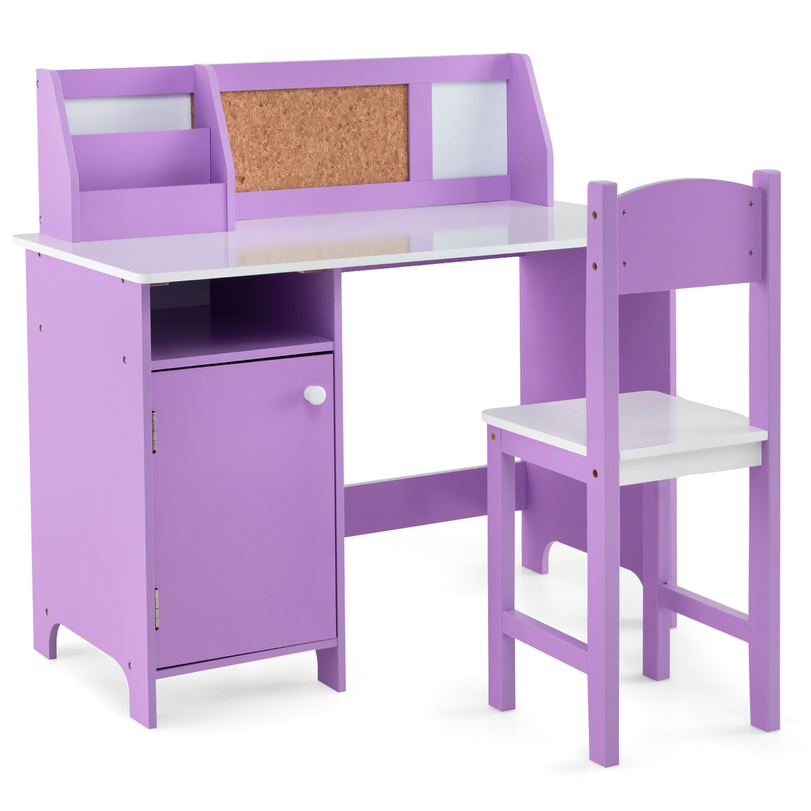 Immagine prodotto - Set tavolo e sedia per bambini viola