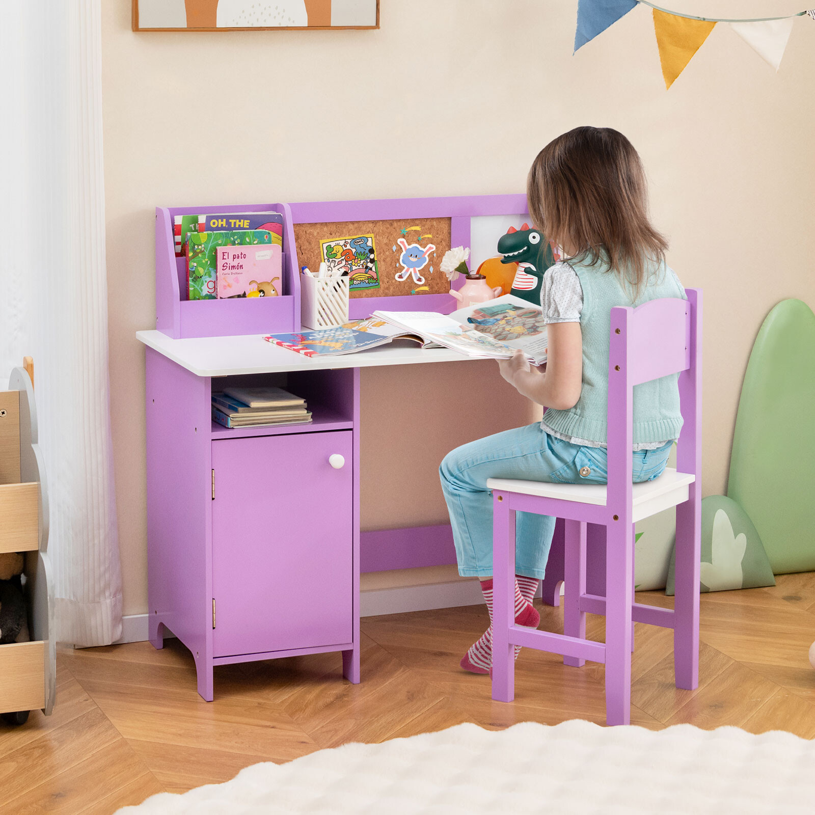 Immagine prodotto - Scrivania e sedia per studio e disegno