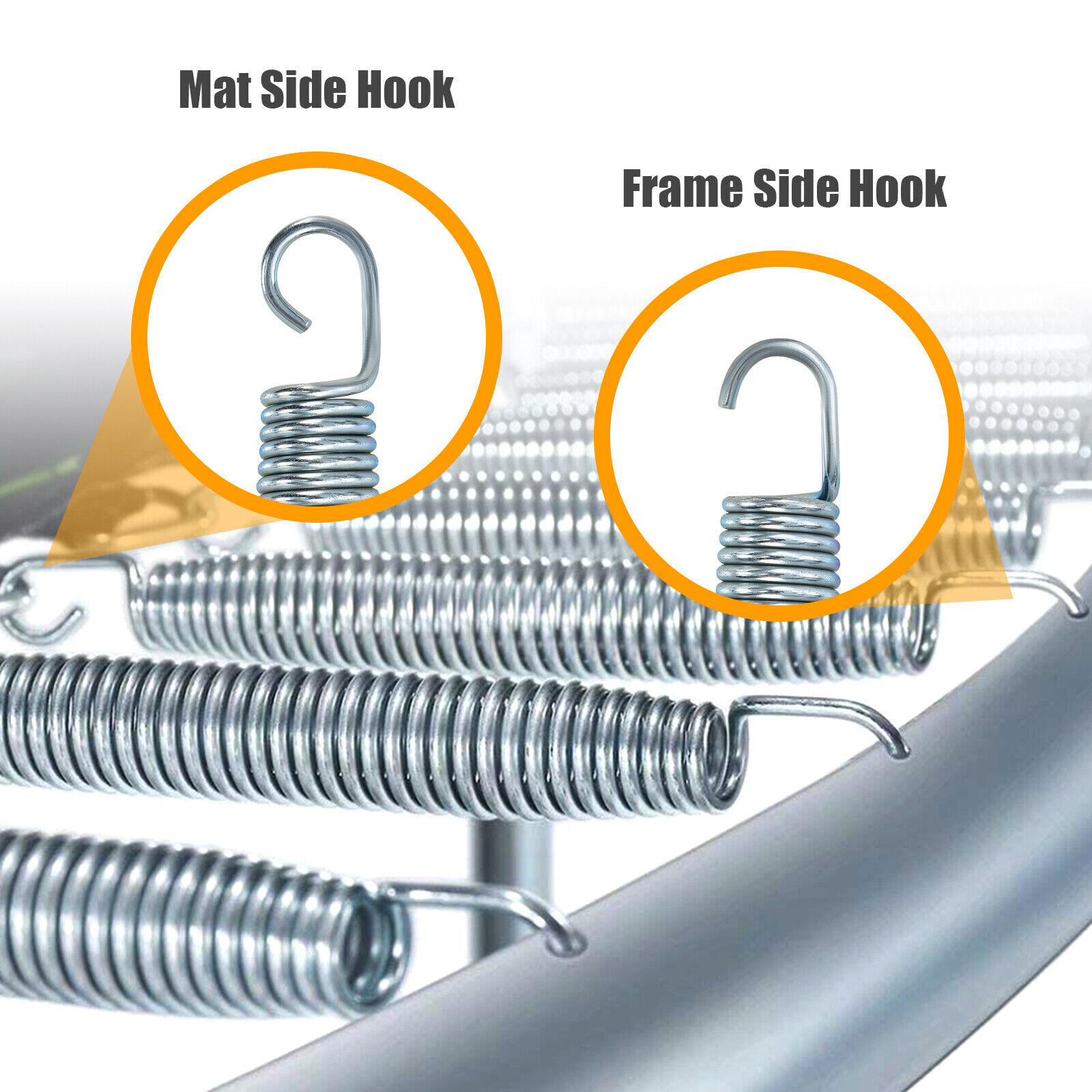 14 cm roostevabast terasest tsingitud terasest batuudi elastsed vedrud
