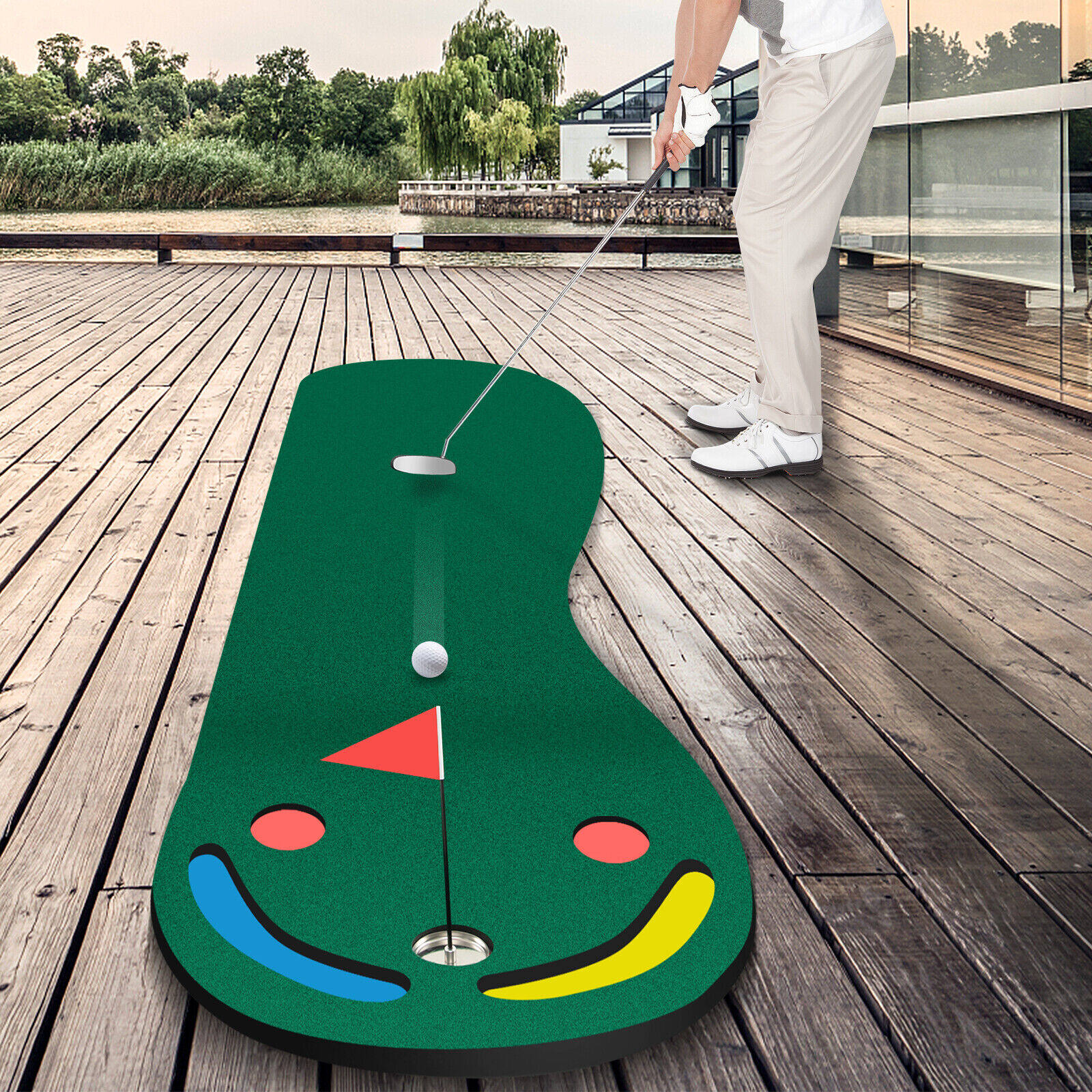 Golfi putting green komplekt sise- ja välistingimustes kasutamiseks