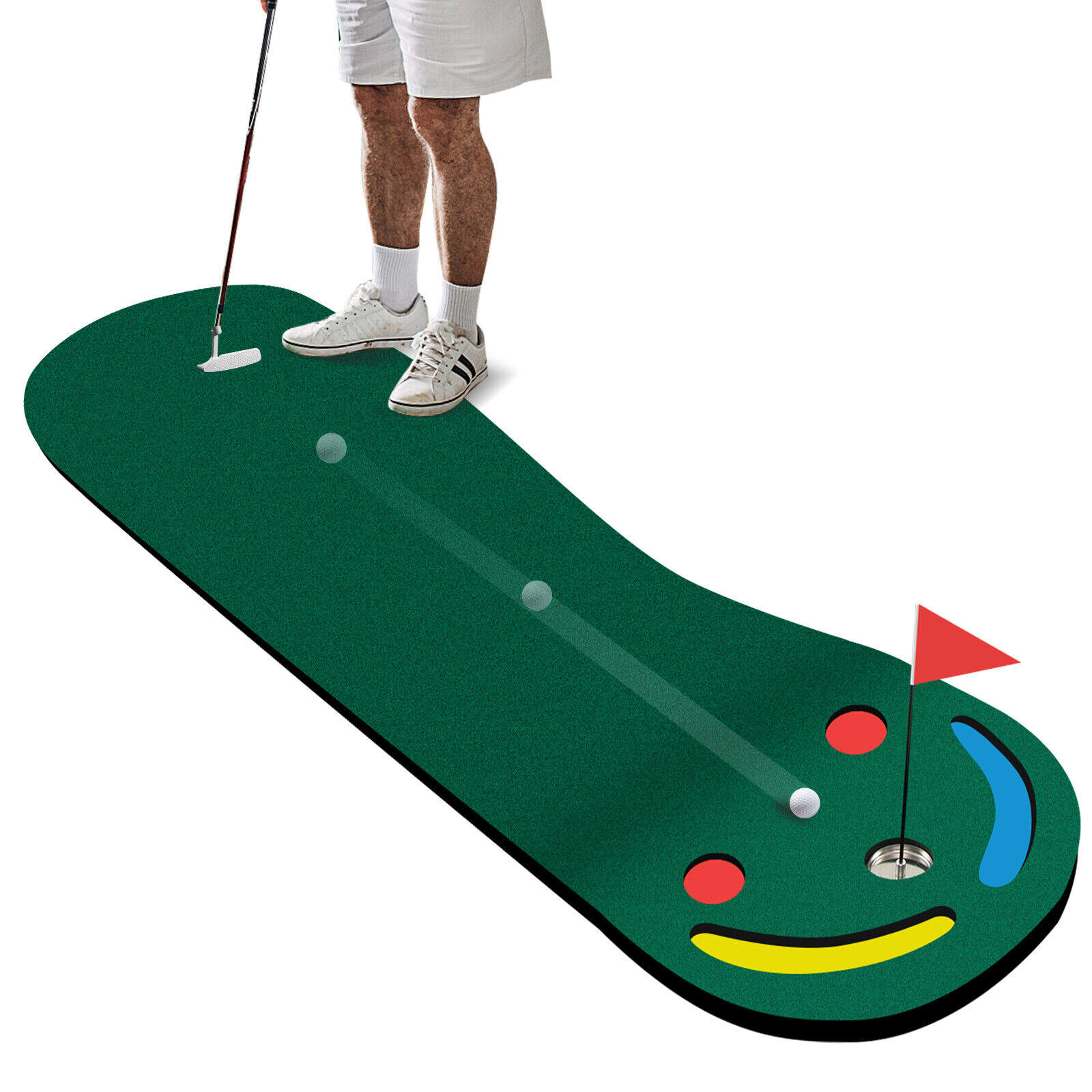 Golfi putting green komplekt sise- ja välistingimustes kasutamiseks