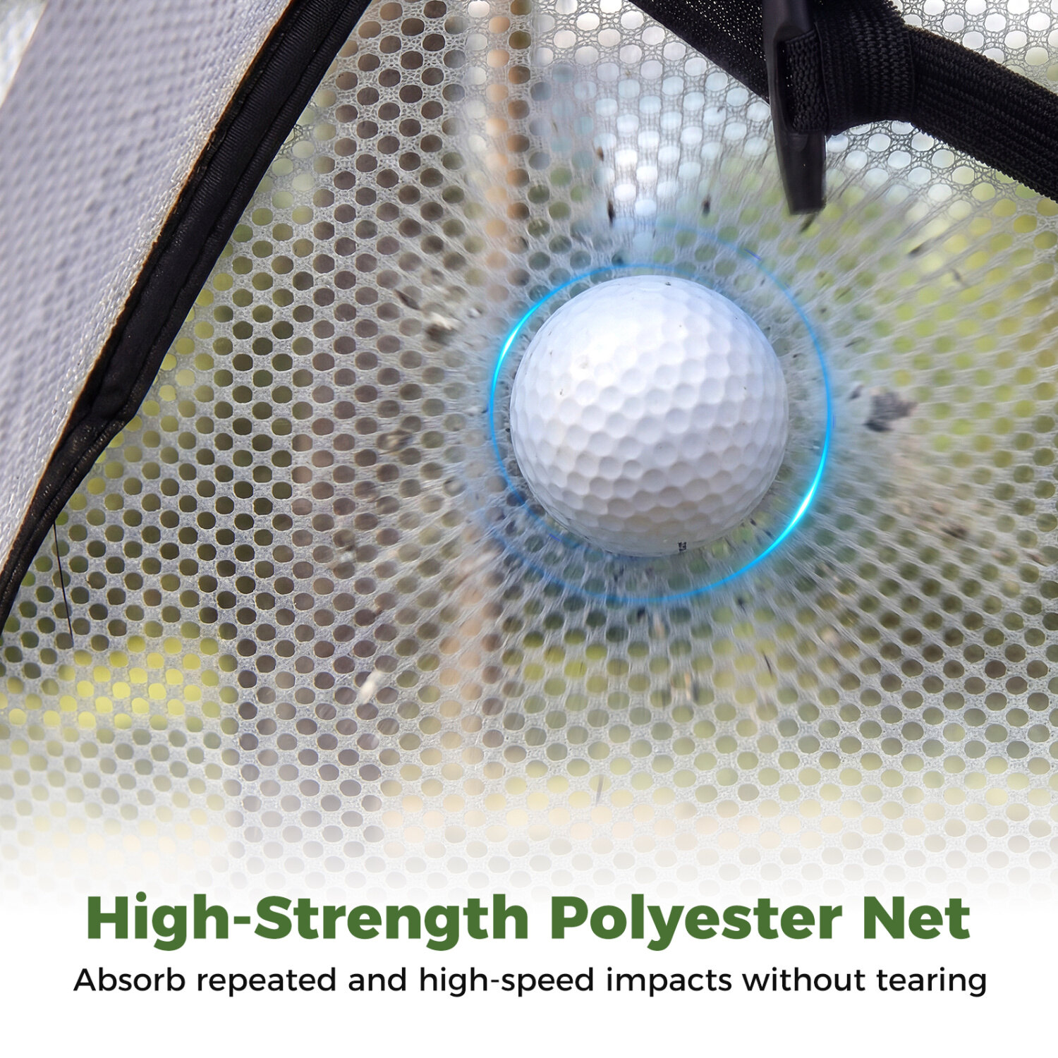 10.3 x 6.5 Feet Golf Practice Net with Foldable Tri-Turf Mat