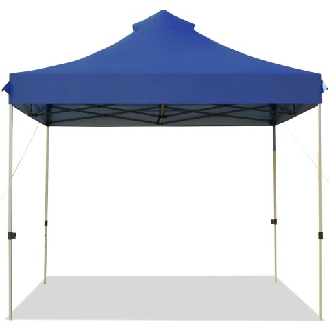 10' x 10' kaasaskantav pop-up varikatusega peotelk üritustele, reguleeritav, rullkotiga - sinine