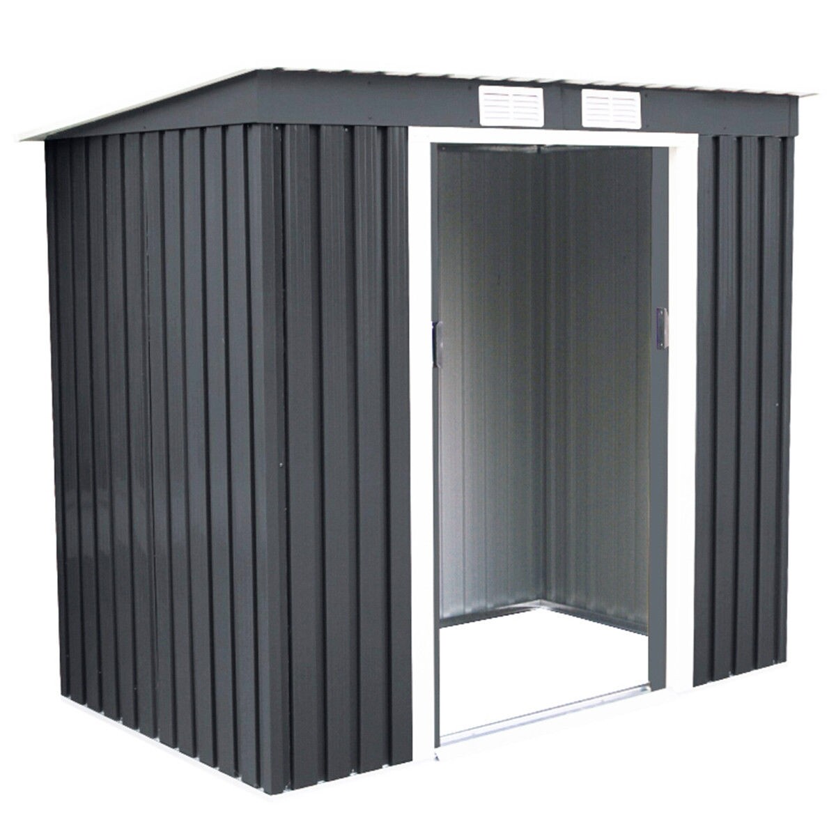 4' x 7' aia hoiukuur tööriistamajaga - hall