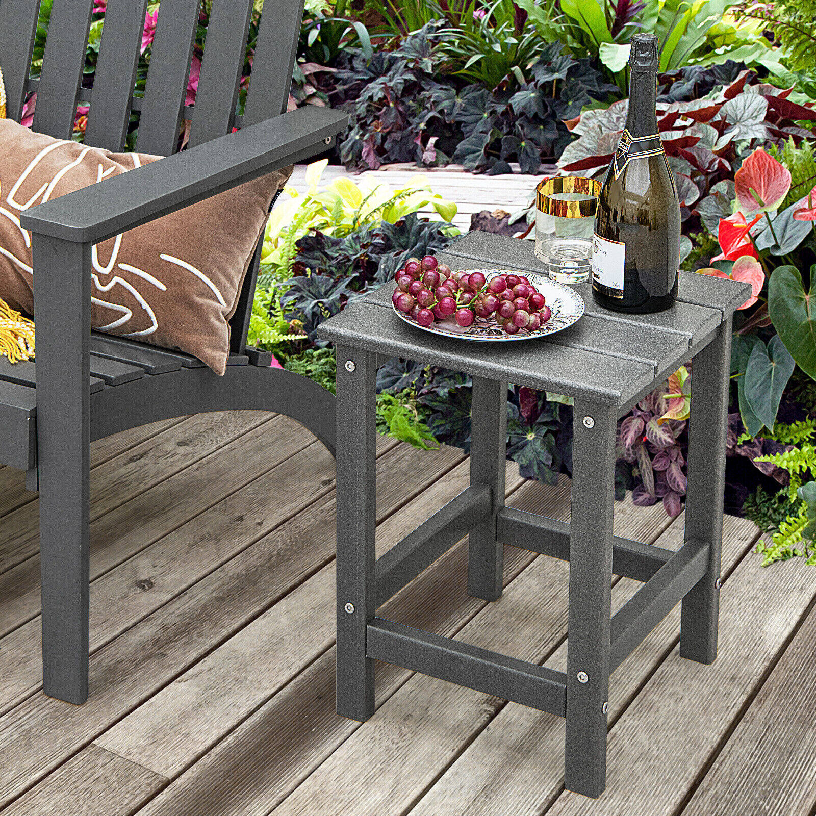 36 cm kandiline ilmastikukindel Adirondacki abilaud – hall