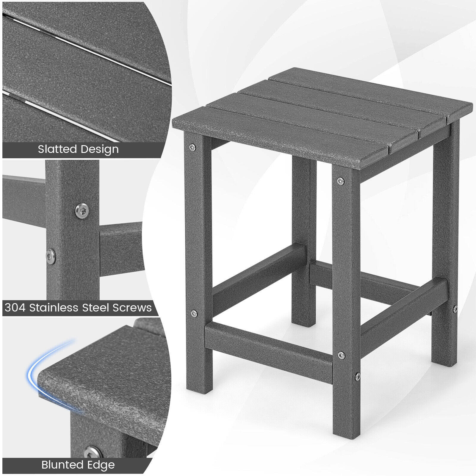 36 cm kandiline ilmastikukindel Adirondacki abilaud – hall