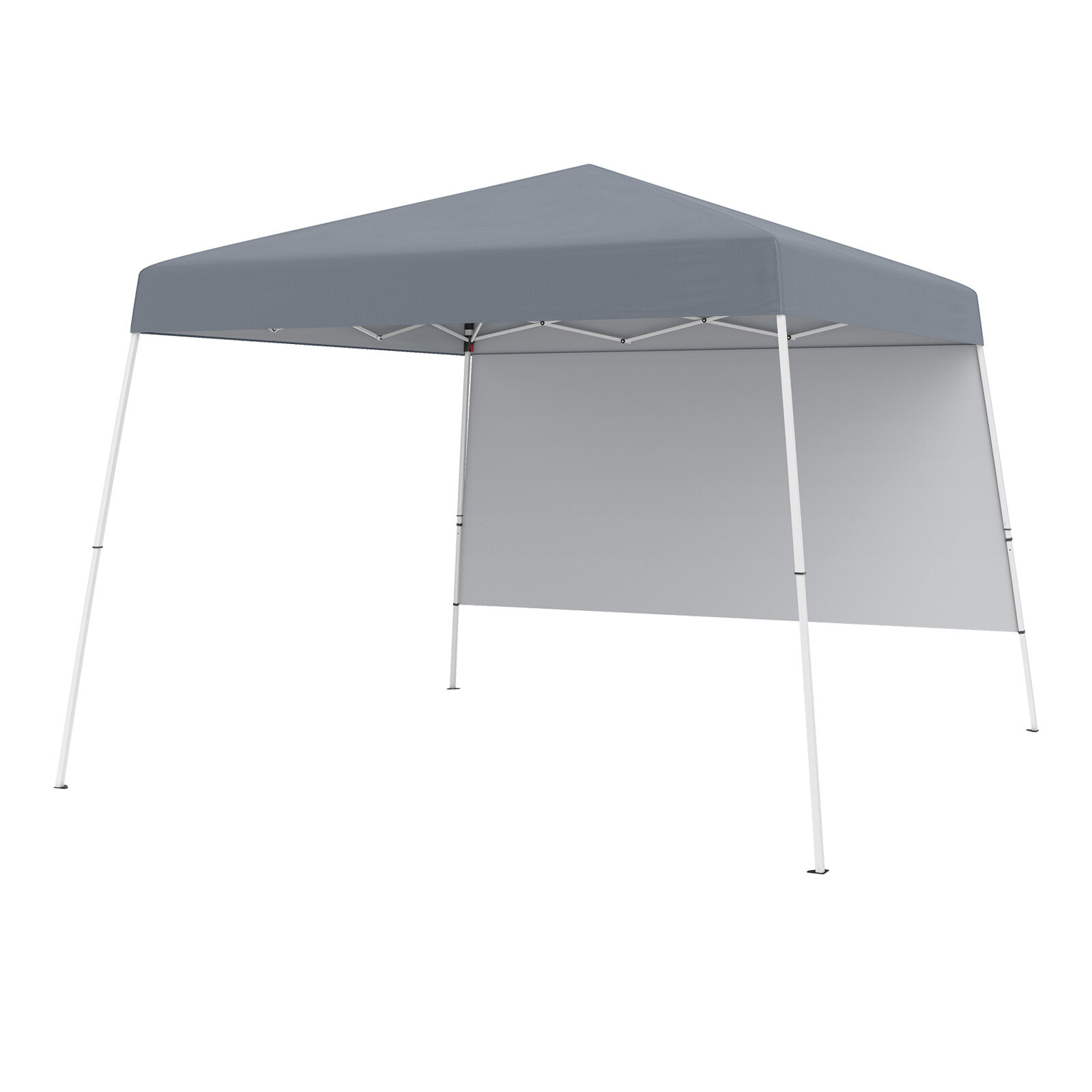 8 x 8 jala (2,4 x 2,4 meetri) hüpiktelk ühe külgseina ja kaasaskantava seljakotiga - hall