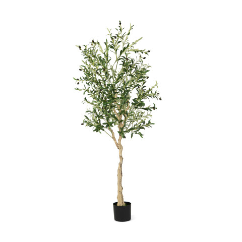 1,8 meetrine kunstlik oliivipuu tsemendipotis - 1 tk