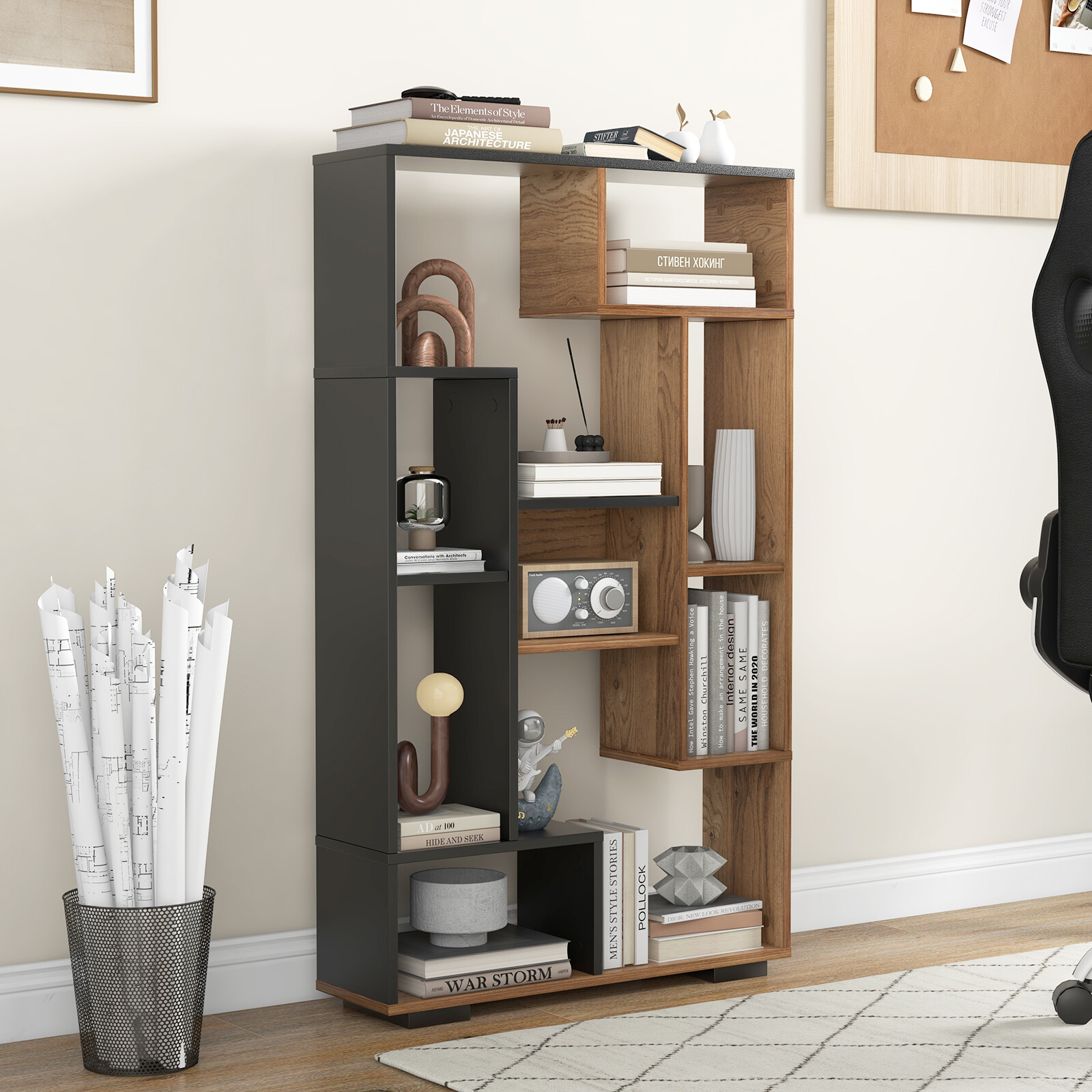 Immagine prodotto - Libreria 47-Inch dettaglio ripiani
