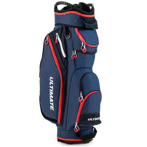 24 cm golfikärukott 14-suunaliste vaheseintega ülemise korraldajaga - tumesinine